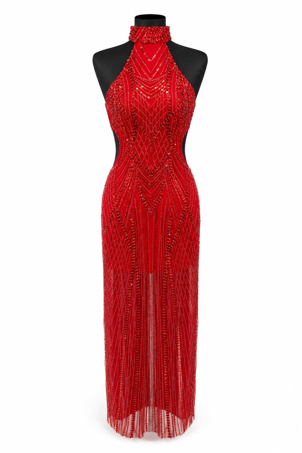 Rochia Scarlet Muse – Rochie roșie de seară, pe comandă