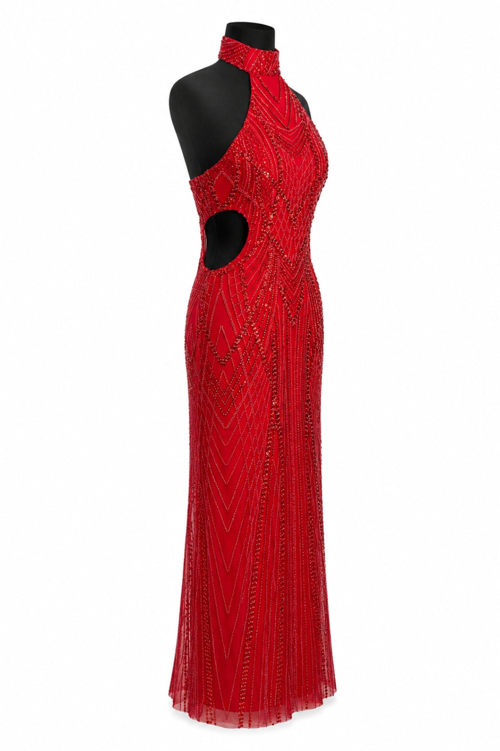 Rochia Scarlet Muse – Rochie roșie de seară, pe comandă