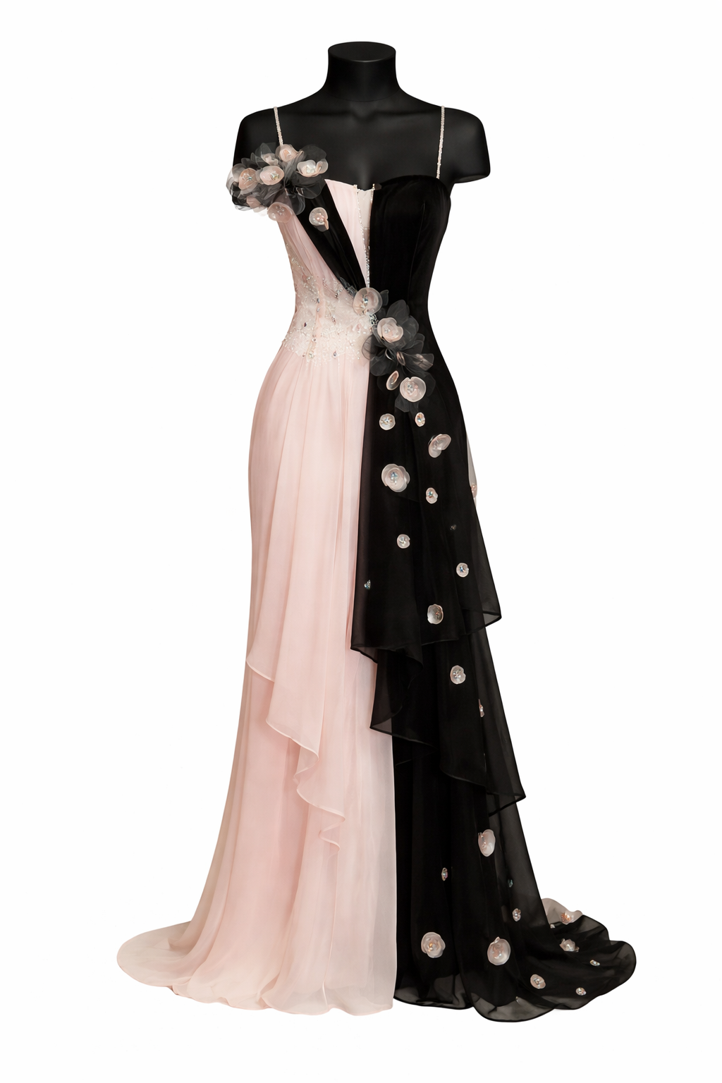 Rochie Dual Elegance Couture – Design Unicat pe Măsură